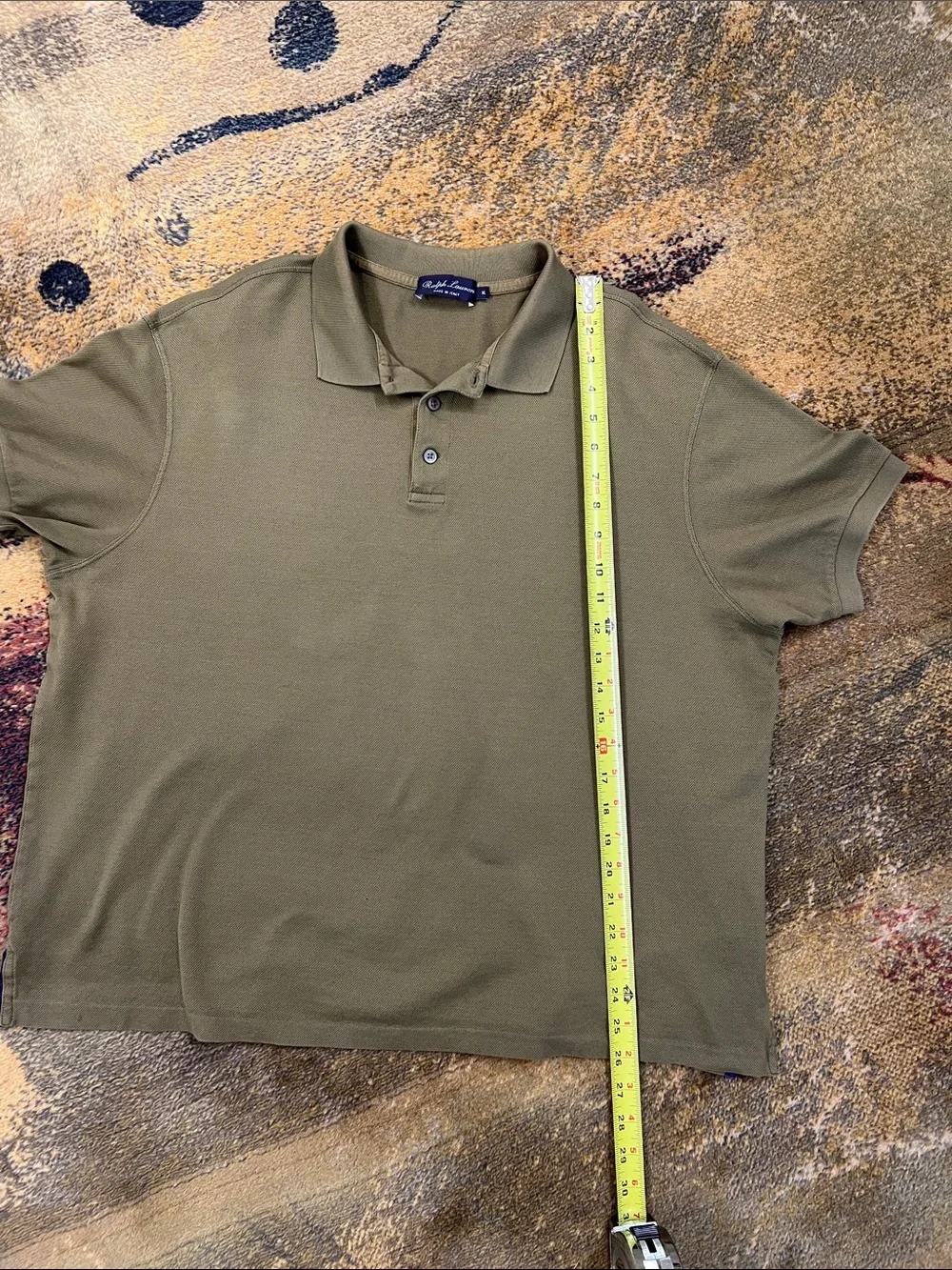 Ralph Lauren purple label olive polo Sz XL